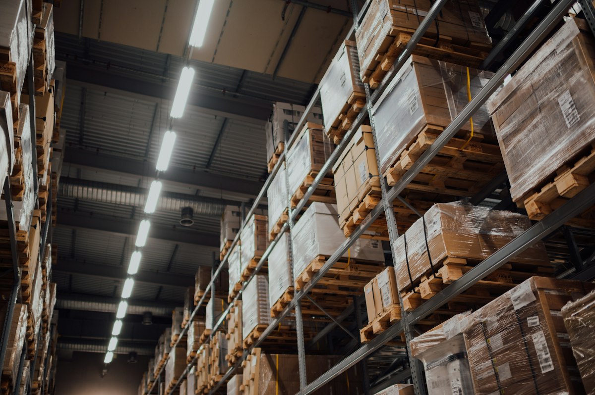 Warehouse interior hardstanding